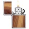 Zippo 2024 Zippo Wood Print Brushed Chrome W/ Cedar Emblem ZIP-29900 - alternate 2